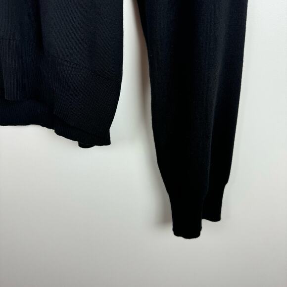 Kobi Halperin Womens Open Back Side Slits Black Crewneck Sweater Sz XL | Neutral - Picture 7 of 16